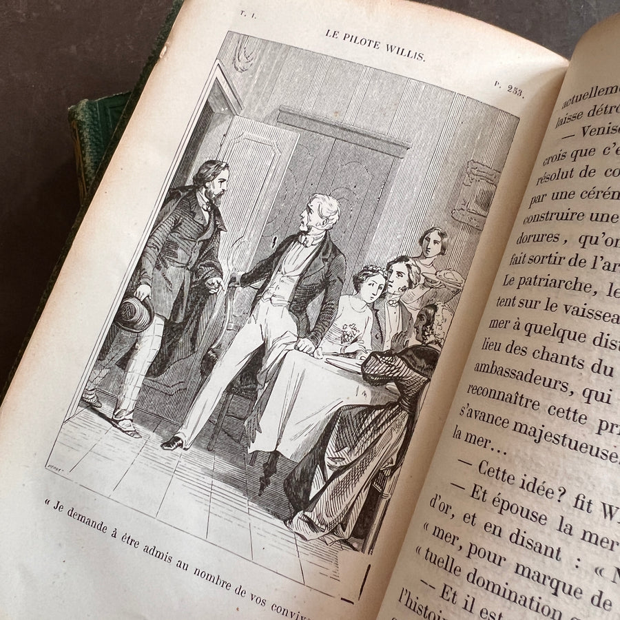 Le Pilote Willis by Adrien Paul | 1865 Complete 2-Volume Set | Illustrated