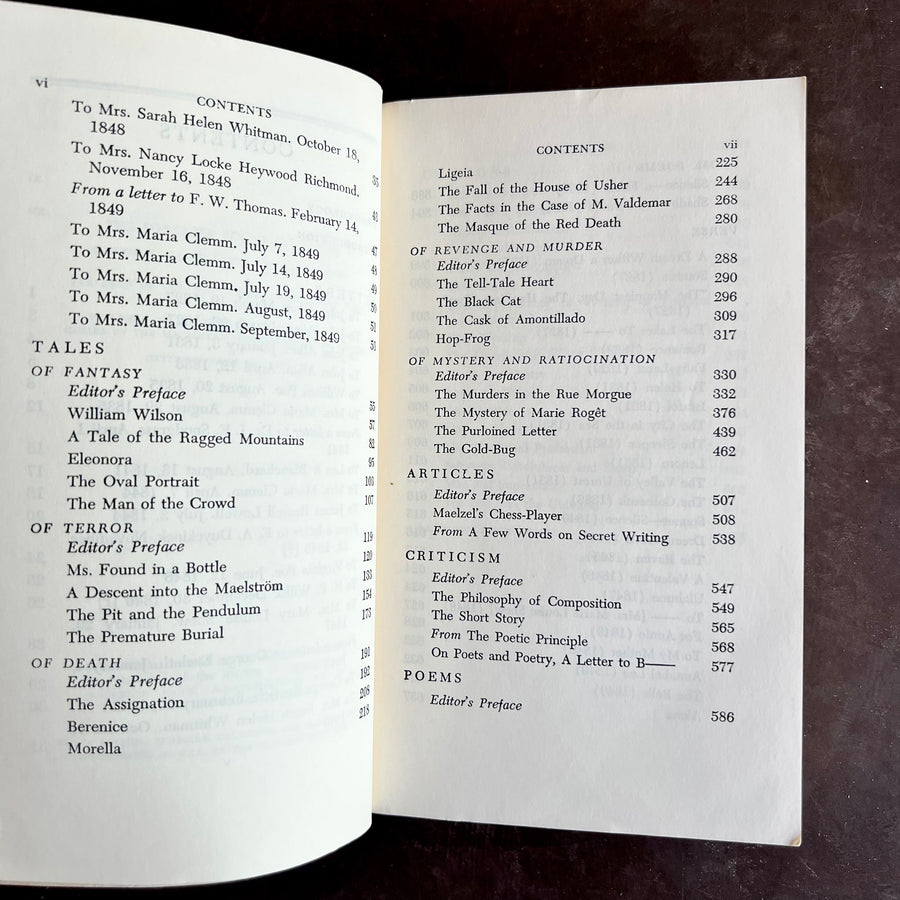 1966 The Portable Edgar Allan Poe – Viking Portable Library – Tales, Poems & Letters