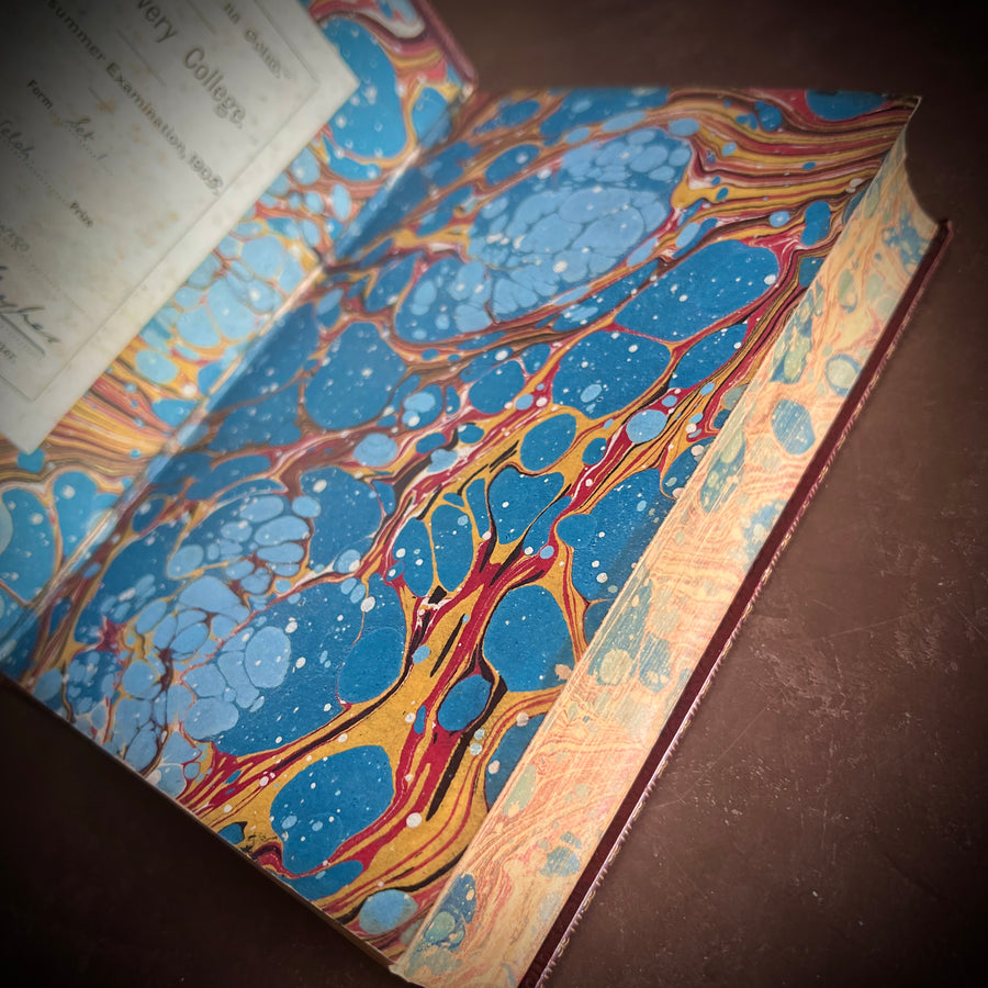English Men of Letters: Swift, Fielding, and Sterne (1889) — Fine Binding, Full Leather, Gilt Armorial, Marbled Edges London: Macmillan and Co. | 1889.