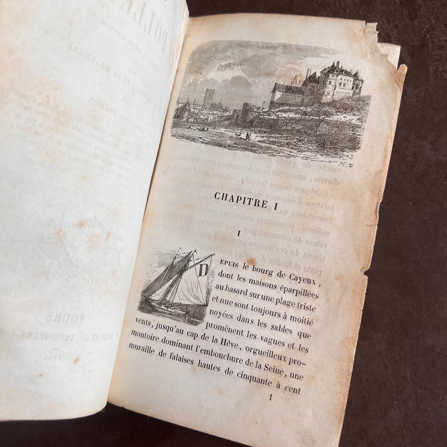 Simon le Polletais: Esquisses de Moeurs Maritimes | 1856 Third Edition | Gilt-Decorated Pride Binding