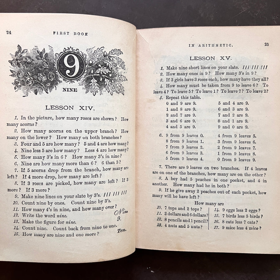 1874 - Robinson’s Shorter Course, First Book of ArIthmetic