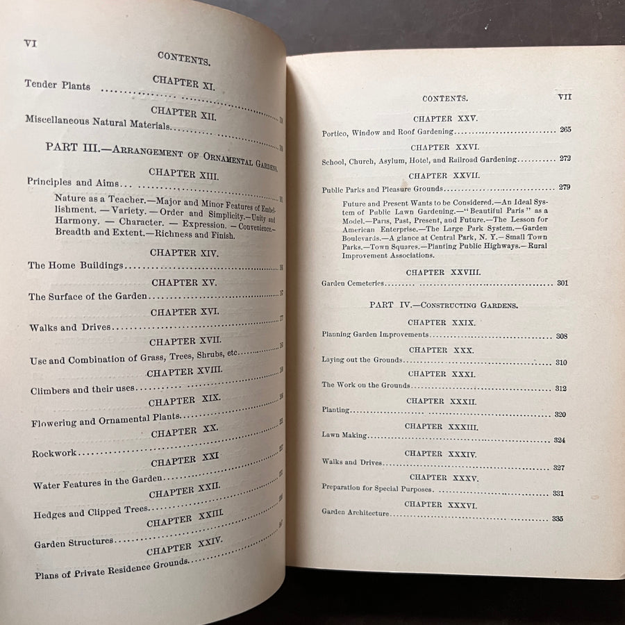 1907 - Ornamental Gardening For Americans; A Treatise On Beautifying Homes, Rural Districts, Towns, and Cemeteries