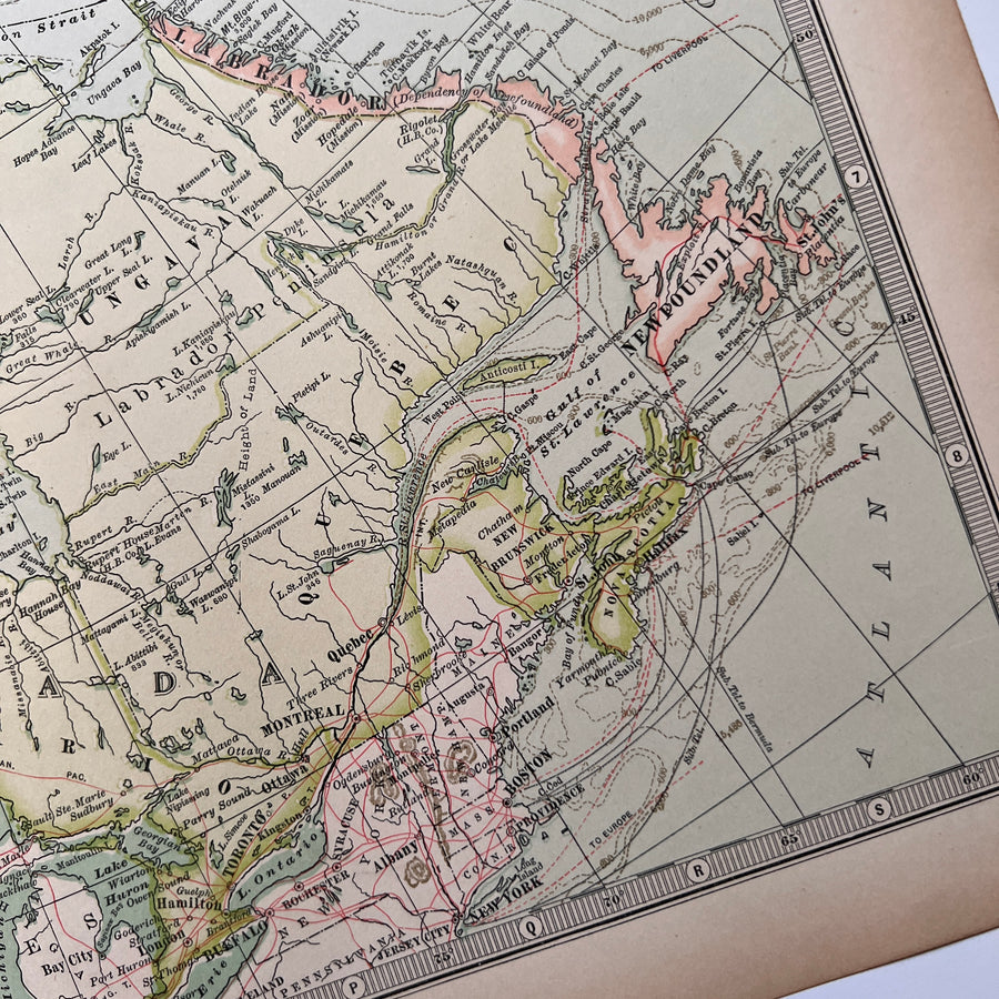 1902 - Map of Dominion of Canada and Newfoundland