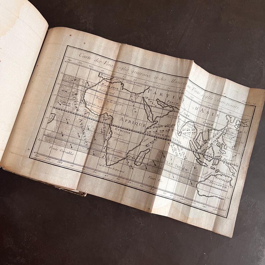 1756 Grammaire des Sciences Philosophiques — Vellum-Bound Scientific Encyclopaedia with Newtonian & Copernican Fold-Out Plates