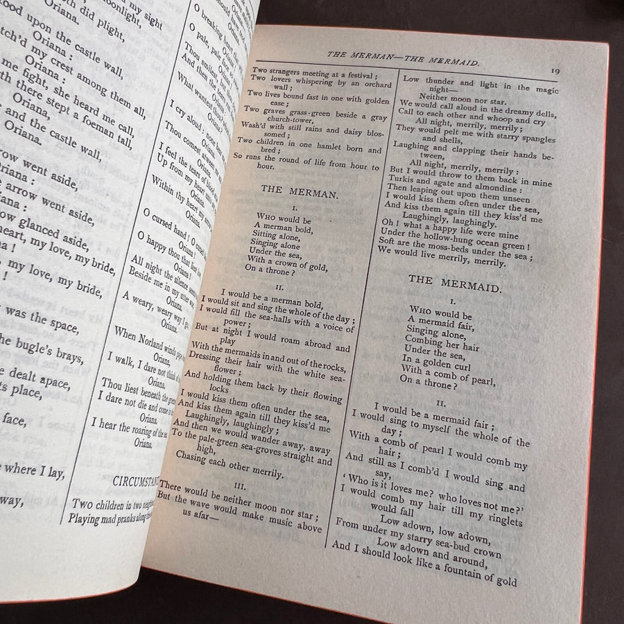 Poetical Works of Alfred Lord Tennyson — The Albion Edition (1902) | Fine Tree Calf Binding with Gilt & Marbled Endpapers