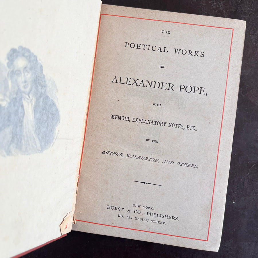 c.1880s - The Poetical Works of Alexander Pope