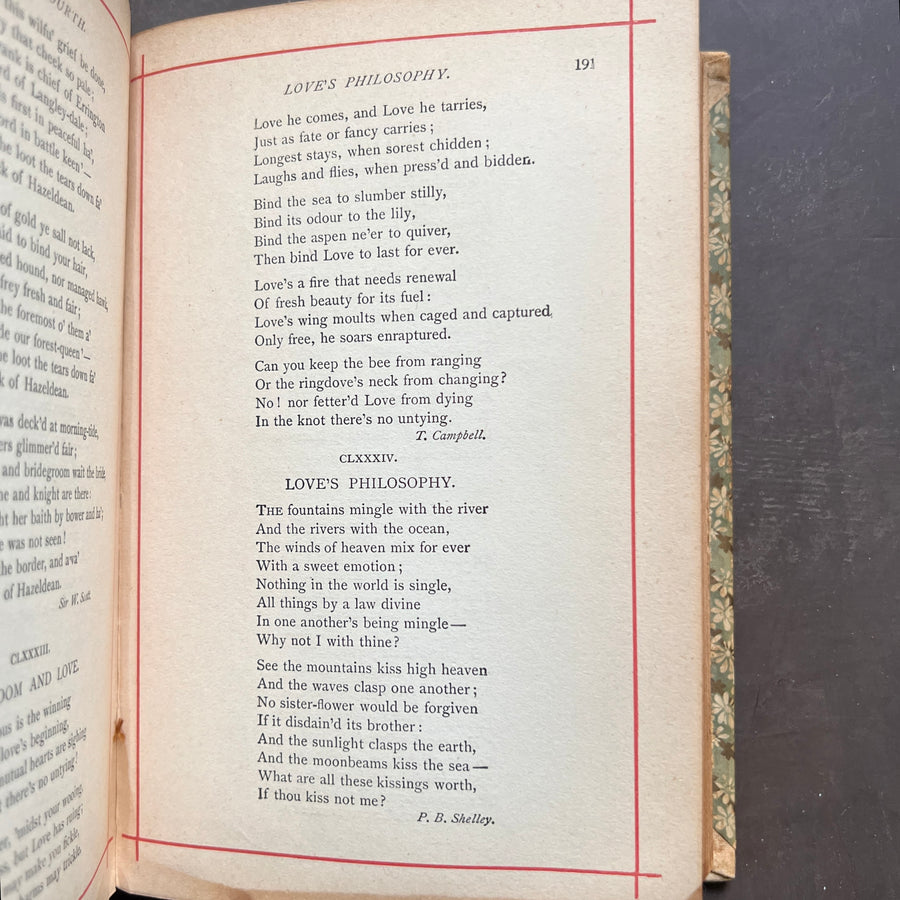 1895 - The Golden Treasury of the Best Songs and Lyrical Poems In The English Language