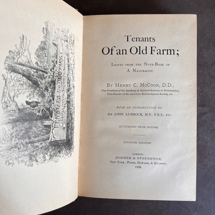 1893 - Tenants of an Old Farm; Leaves From the Note Book of a Naturalist