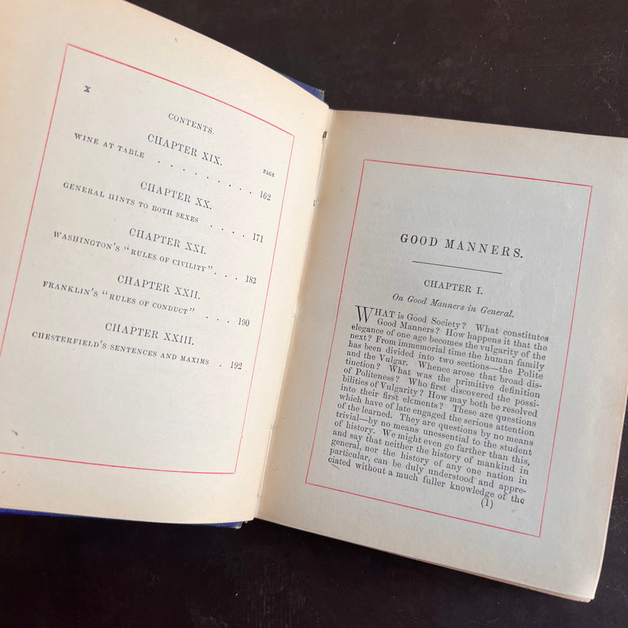 Good Manners Book: A Manual of Etiquette in Good Society (c.1870s)