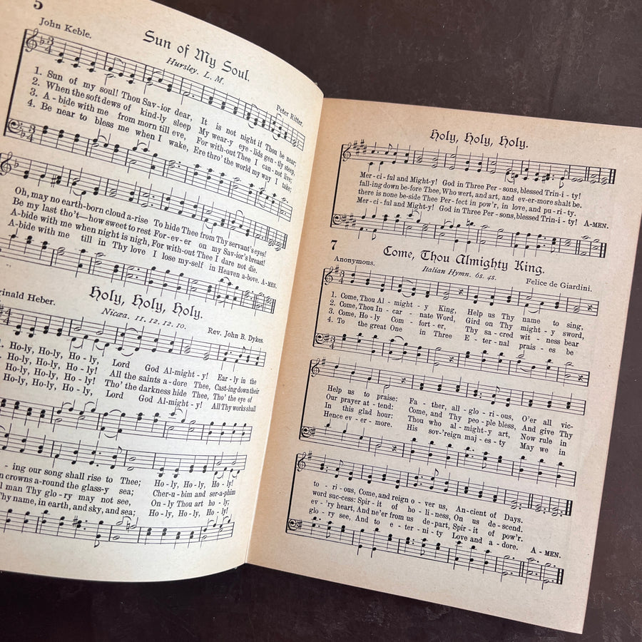 Hymns & Sacred Songs | Antique Hymnal |1918