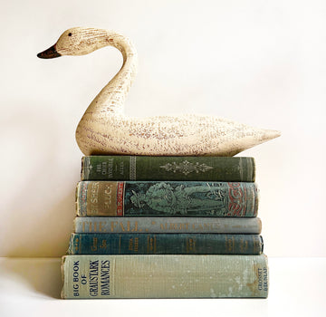 Shades of Blue Vintage Books for Book Decor