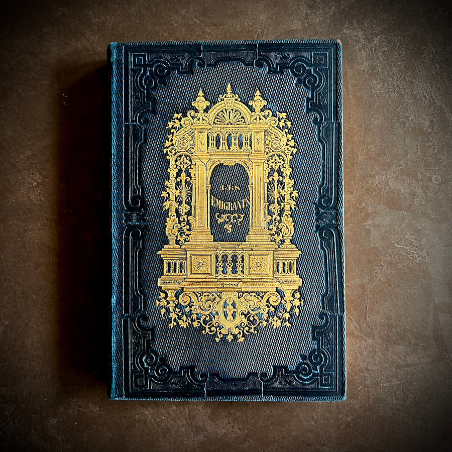 Les Émigrants – Gustave Nieritz | Illustrated | c.1840s-1850s | Gilt Architectural Motif and Gilt Urn to Boards