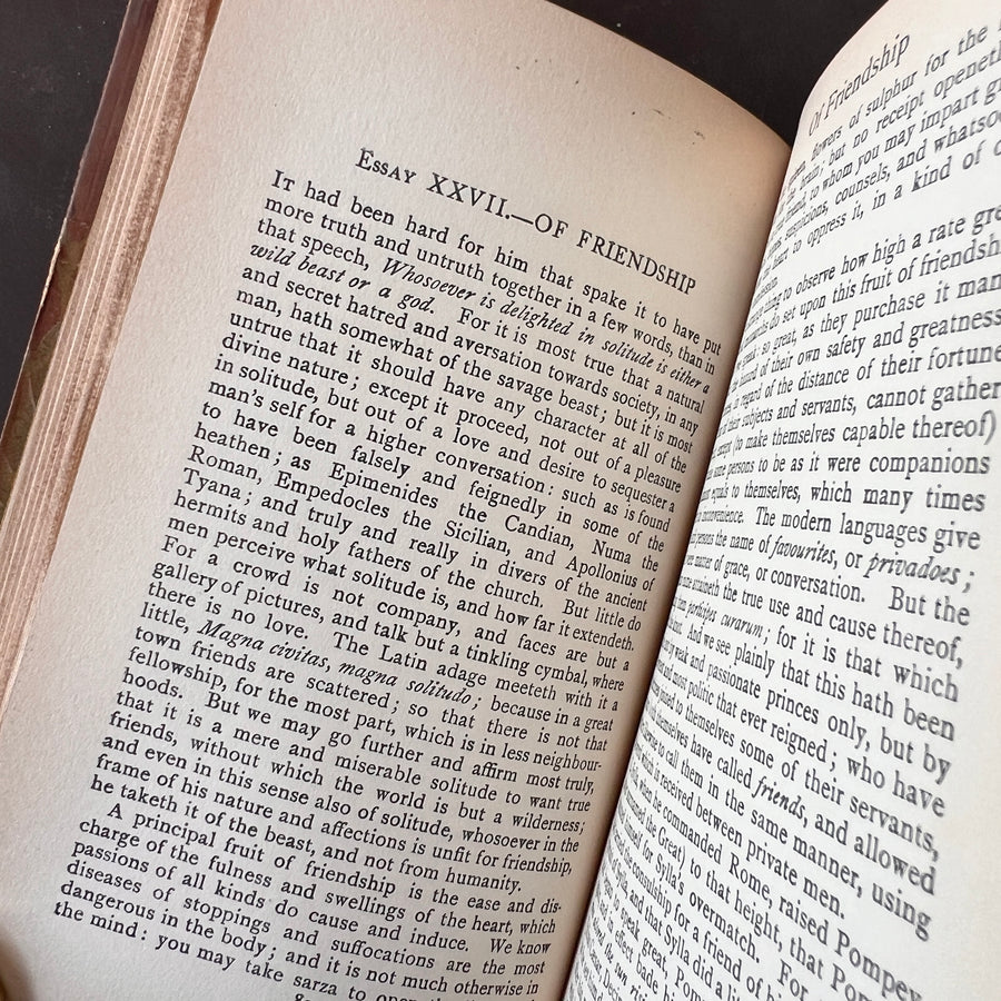 1906 - The Essays or Counsels Civil and Moral of Francis Bacon