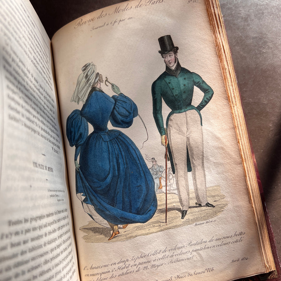 La Mode de Paris: Bulletin Officiel Des Modes (1833-1834) | Hand-Colored Plates