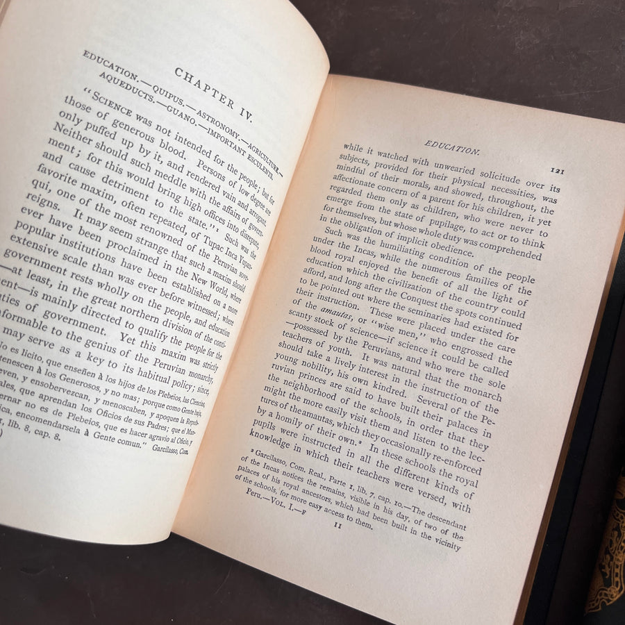 History of the Conquest of Peru by William H. Prescott | 2-Volume Set, Universal Edition (1874)