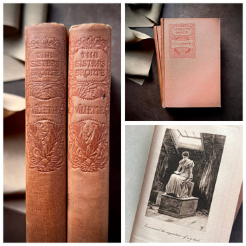 1893 Villette by Charlotte Brontë — 2-Volume J.M. Dent Edition with Illustrations by E. G. Steig & Ornaments by A. G. Gling