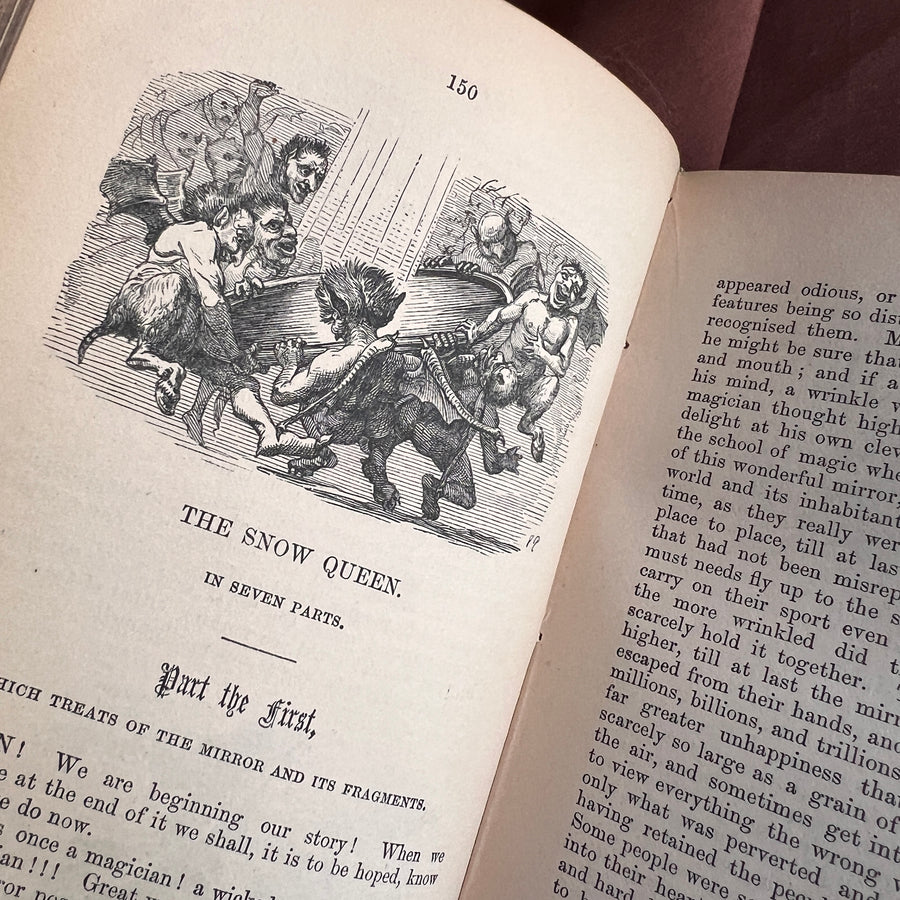 Danish Fairy Legends and Tales by Hans Christian Andersen (1861) | Illustrated | Fine Binding | Marbled Edges | Rare