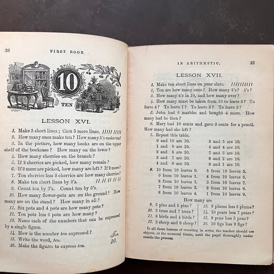 1874 - Robinson’s Shorter Course, First Book of ArIthmetic