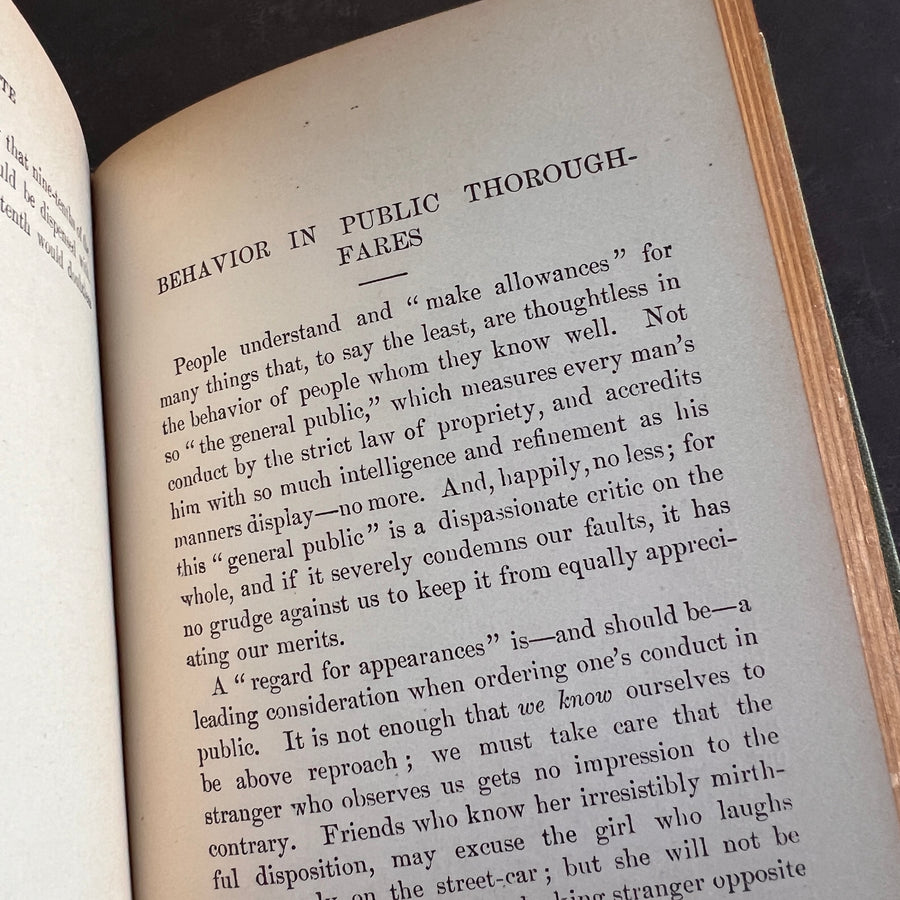 Etiquette: An Answer to the Riddle— When? Where? How? (1900)