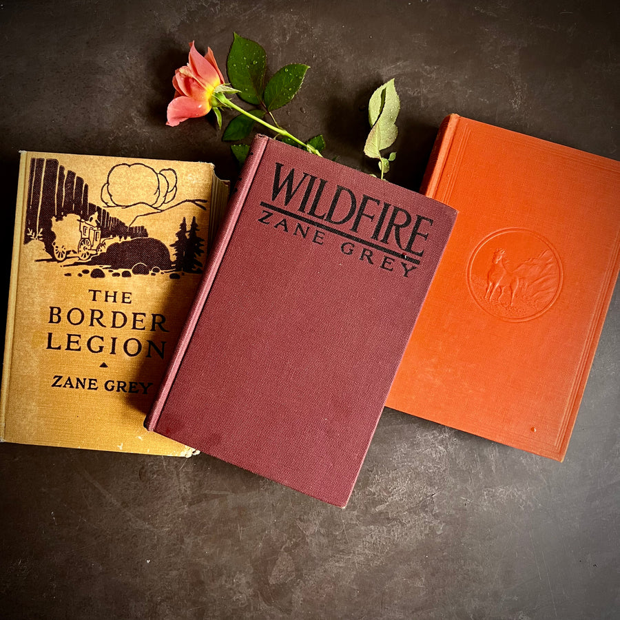Fall Decor Bundle- Zane Grey’s - Wildfire, The Border Legion, &  Code of the West