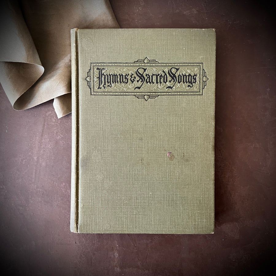 Hymns & Sacred Songs | Antique Hymnal |1918