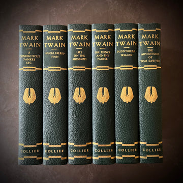 Mark Twain — Authorized Edition Set (Collier & Son, c.1917) — Illustrated, Six Volumes