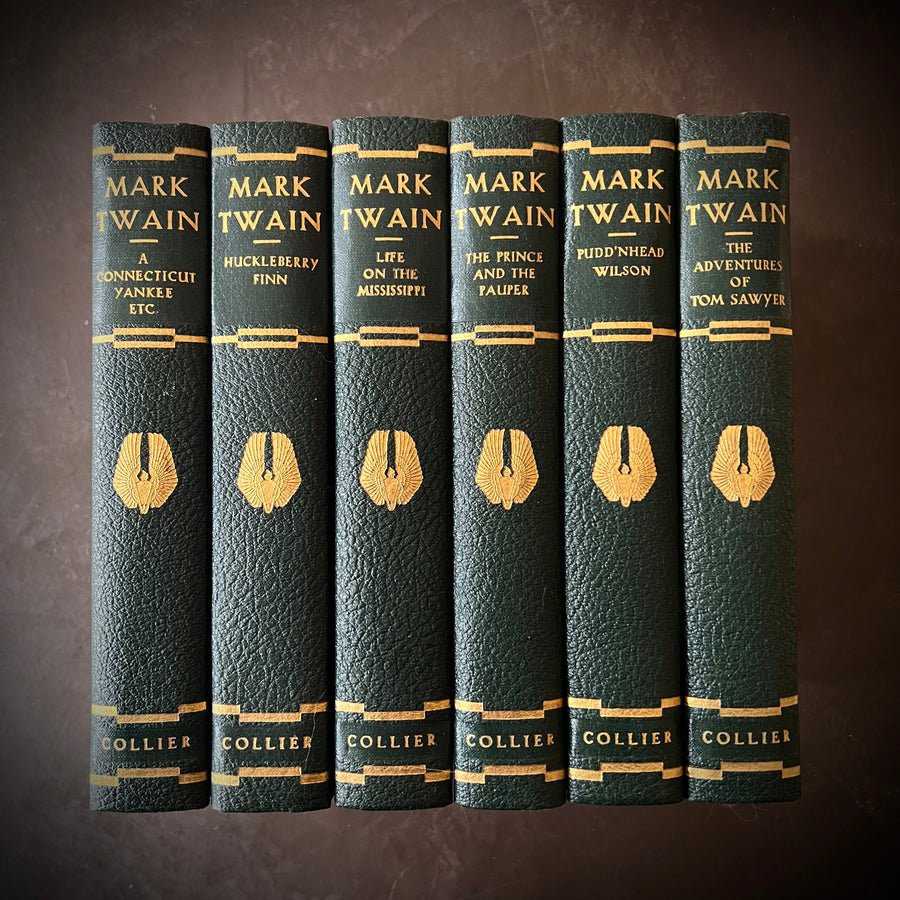 Mark Twain — Authorized Edition Set (Collier & Son, c.1917) — Illustrated, Six Volumes