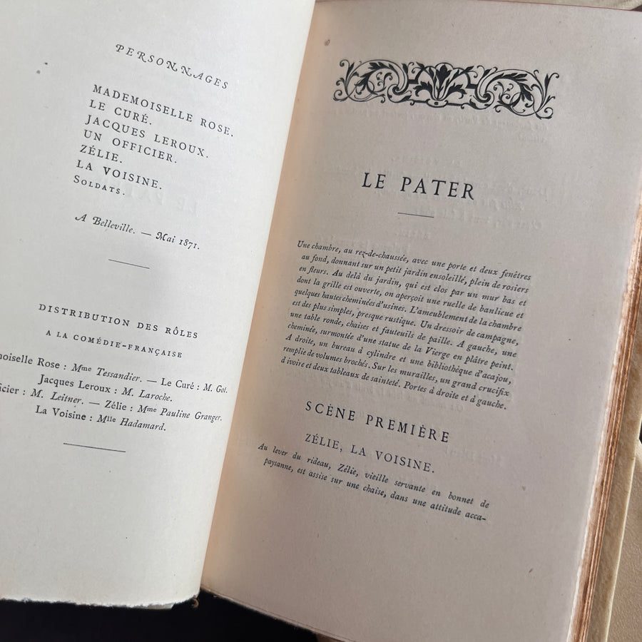 Œuvres de François Coppée | Complete 5-Volume Set in Full Vellum, Limited Edition | 1898