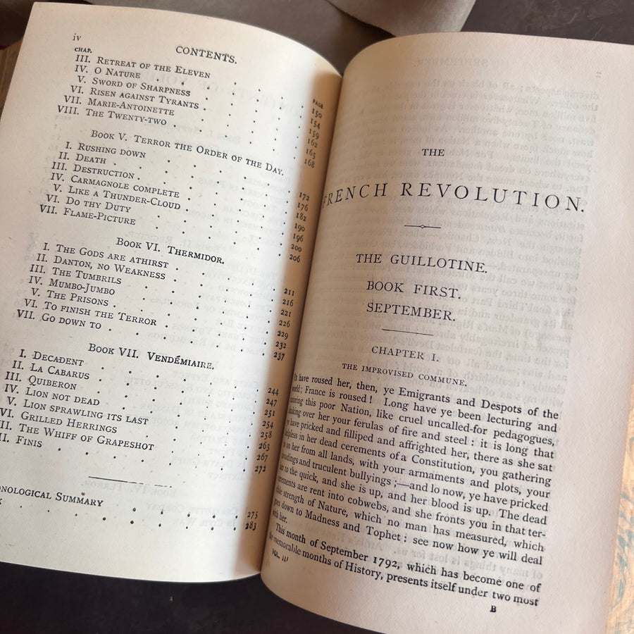 The French Revolution: A History by Thomas Carlyle | Three Volumes in One| 1889