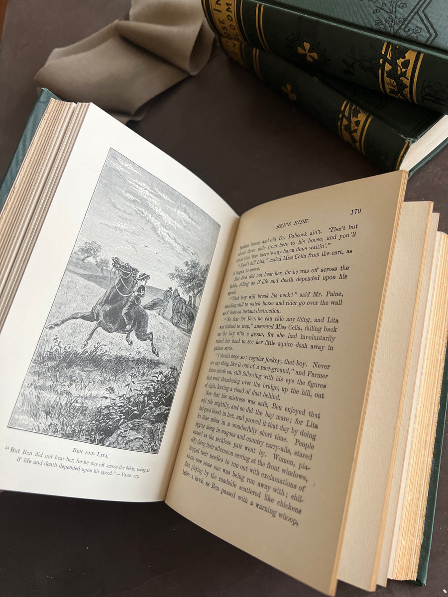 Louisa M. Alcott Novels in Teal — Each Sold Individually