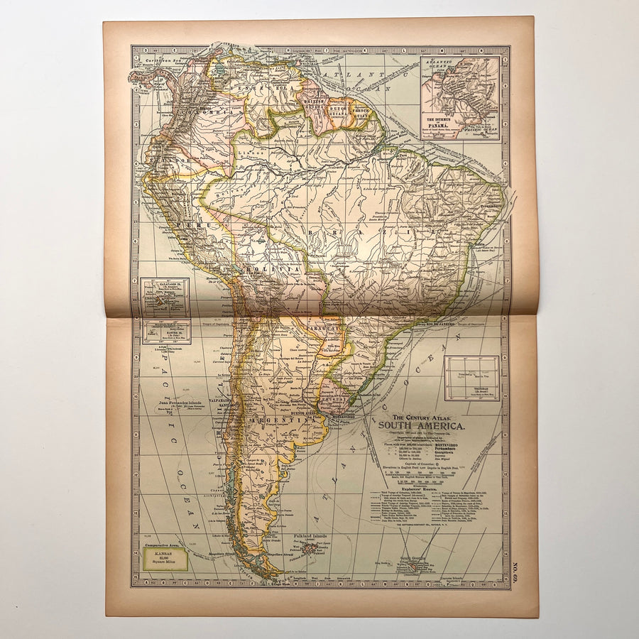 1902 - Map of South America