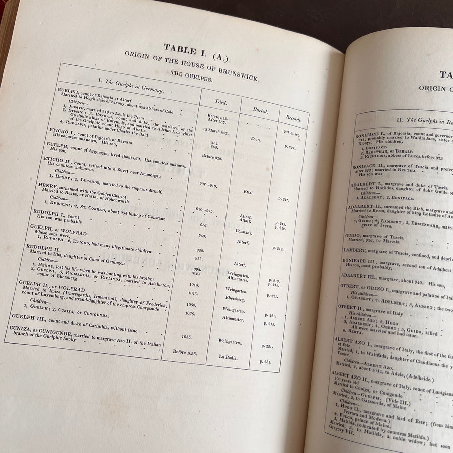 A General History of the House of Guelph or, Royal Family of Britain by Andrew Halliday M.D. (1821), Rare, First Edition | Provenance of King William IV