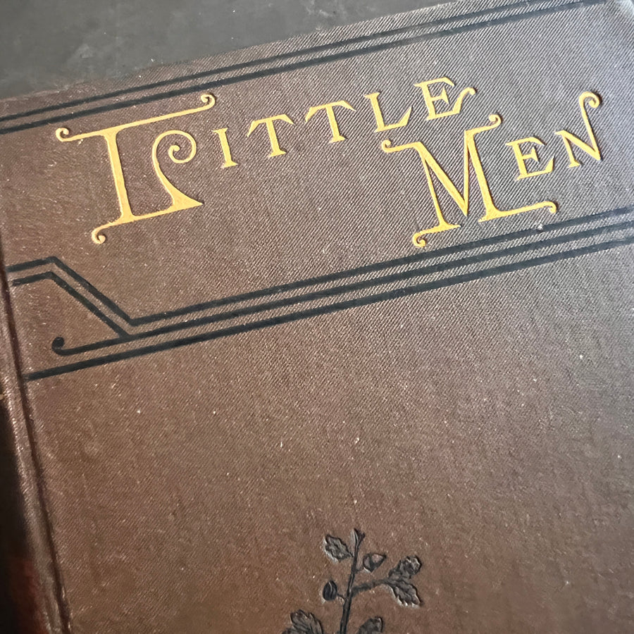Little Men (1882) by Louisa May Alcott — Illustrated Roberts Brothers Edition — Decorative Victorian Binding