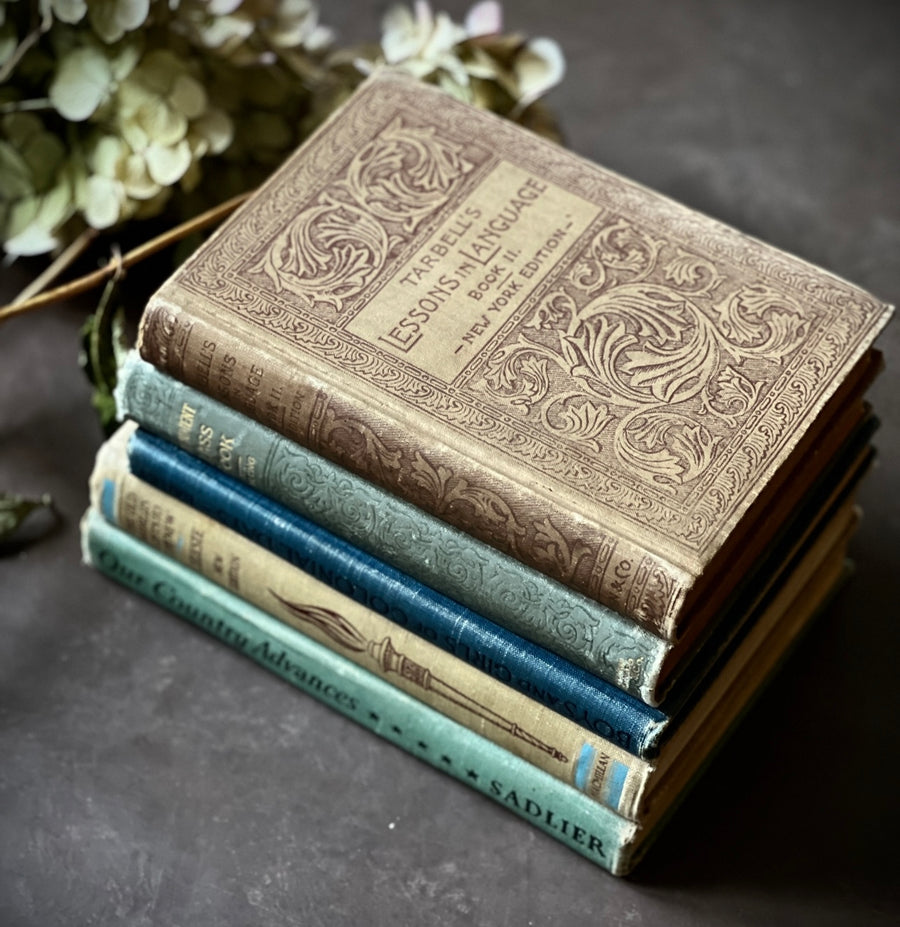 Antique & Vintage Readers/ Old Schoolbook Bundle – Honey Bee Mill