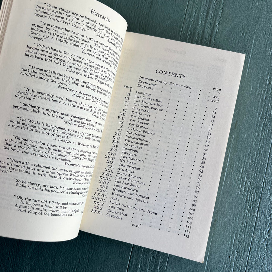 1961 Moby Dick by Herman Melville - Everyman’s Library Paperback - J.M. Dent & Sons/ E. P. Dutton