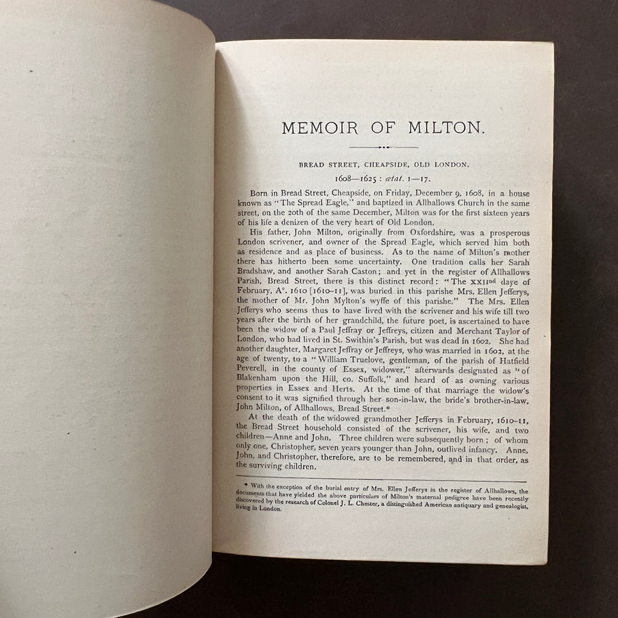 c.1880 - The Poetical Works of John Milton