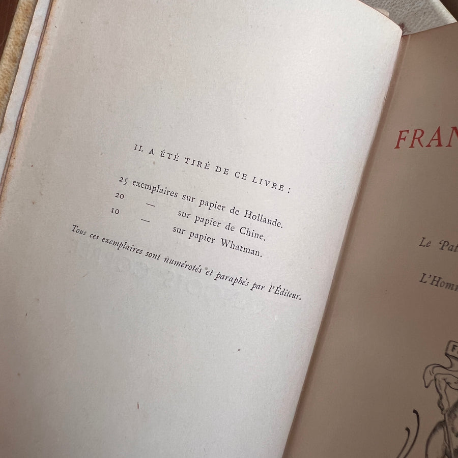 Œuvres de François Coppée | Complete 5-Volume Set in Full Vellum, Limited Edition | 1898