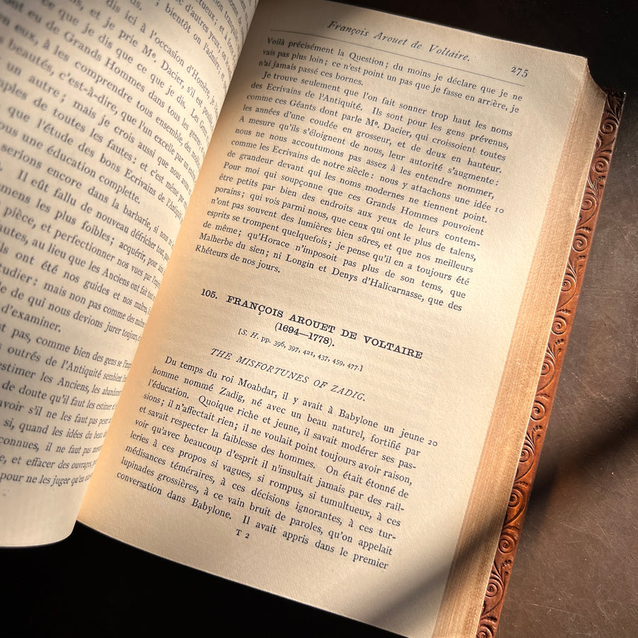 Specimens of French Literature from Villon to Hugo | First Edition | 1883, Clarendon Press Prize Binding