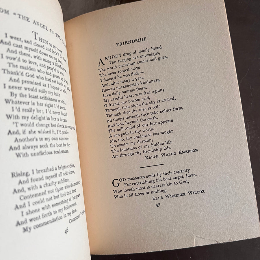 Because I Love You: Poems of Love (First Edition, 1894), Art Nouveau Half-Leather Binding with Verses by Celebrated Poets of Earlier Eras)