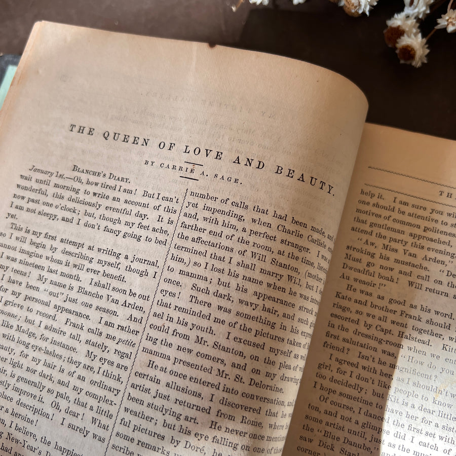 Peterson’s Magazine July–December 1874 | Victorian Women’s Fashion, Needlework & Music | Bound Volume