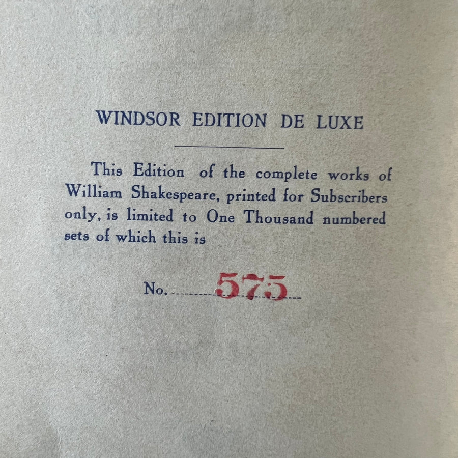 1901 - The Works of William Shakespeare