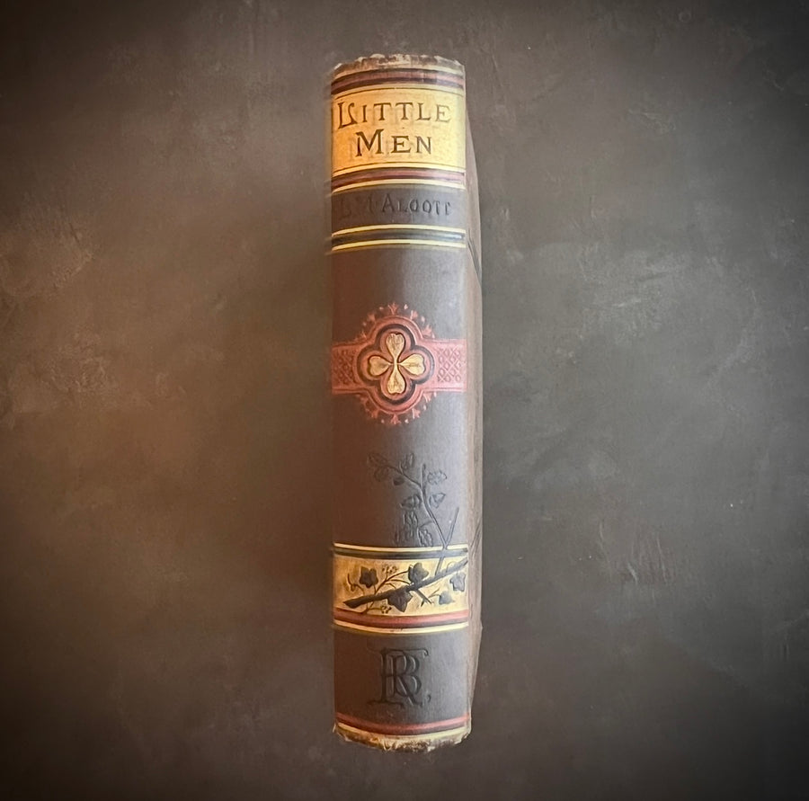 Little Men (1882) by Louisa May Alcott — Illustrated Roberts Brothers Edition — Decorative Victorian Binding