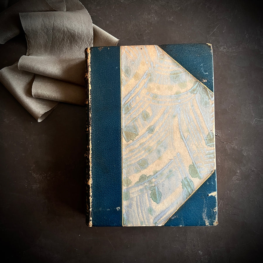 Because I Love You: Poems of Love (First Edition, 1894), Art Nouveau Half-Leather Binding with Verses by Celebrated Poets of Earlier Eras)