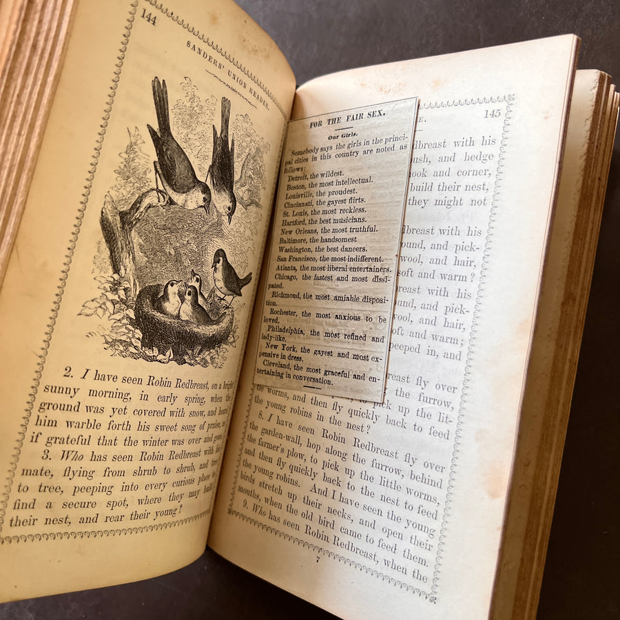 1862 - Sander’s Union Reader: Number Three Containing Exercises in Reading, Definitions, Articulation, Etc.