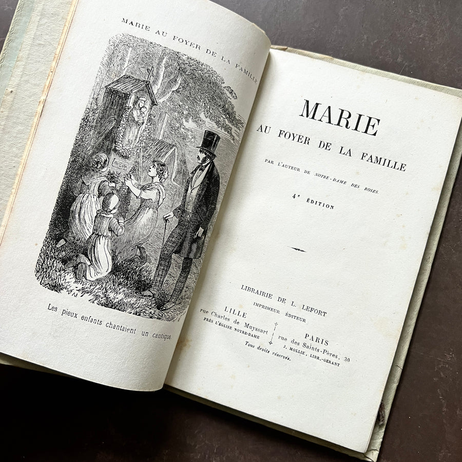 c1850 - Marie Au Foyer De La Famille, French Cartonnage Romantique