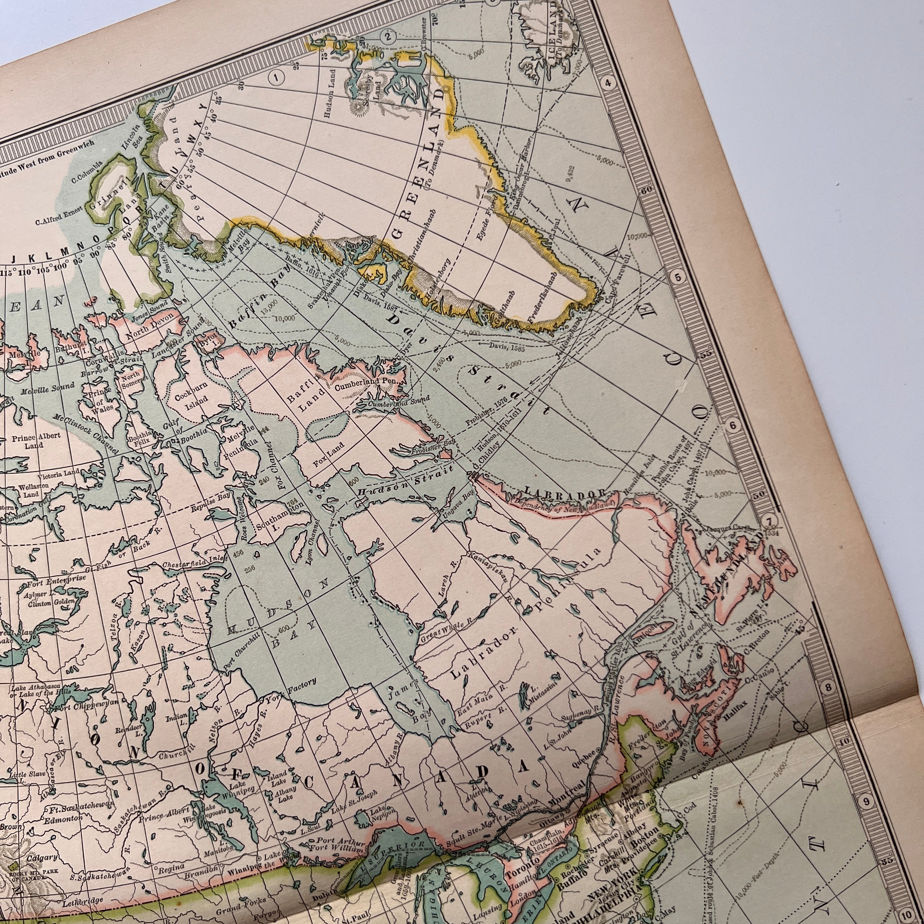 1897 - Map of North America – Honey Bee Mill