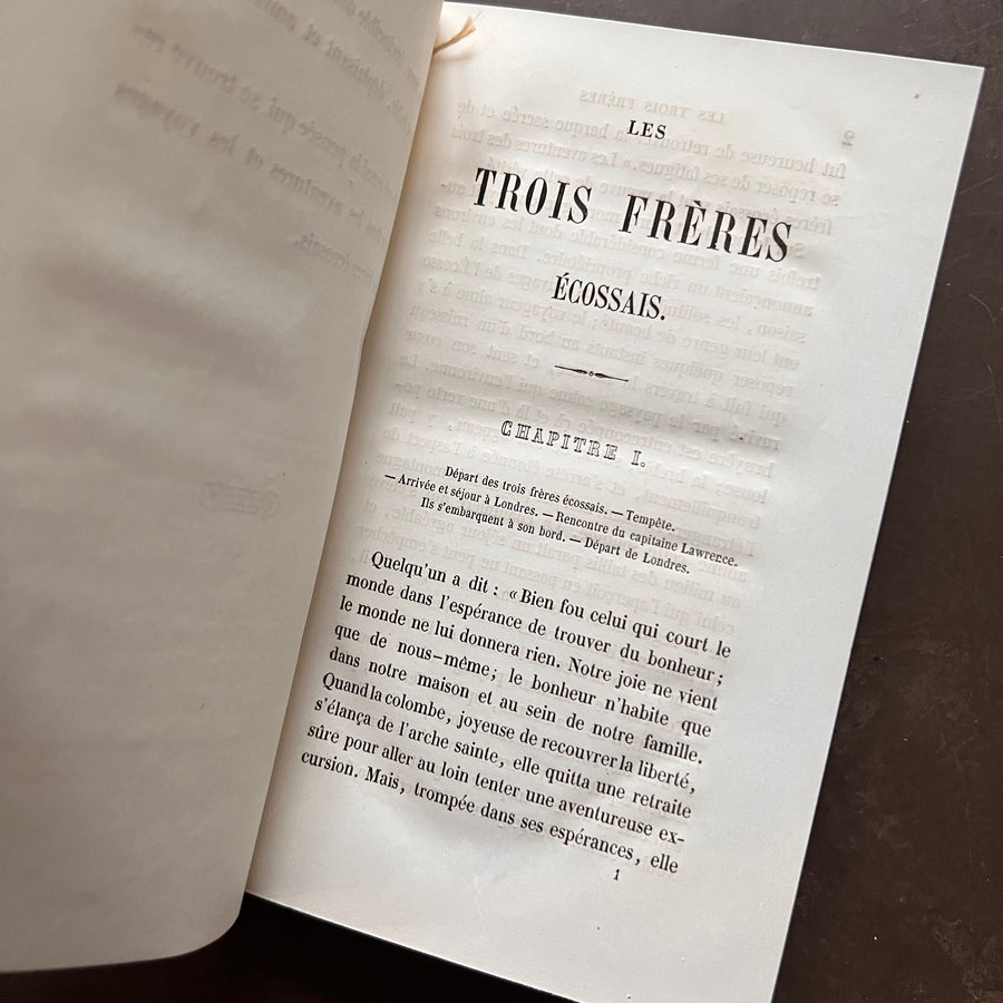 c.1850 - Les Trois Freres  (French Romantique Cartonnage)