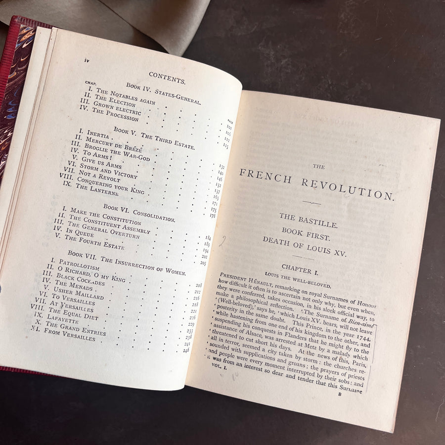 The French Revolution: A History by Thomas Carlyle | Three Volumes in One| 1889