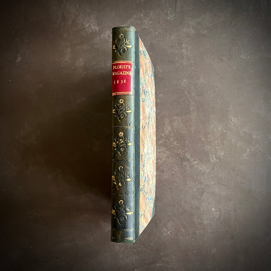 The Floricultural Cabinet and Florist’s Magazine | Fine Binding — Volume for 1838, Hand-Coloured Botanical Plates, Joseph Harrison (1830s–1840s)
