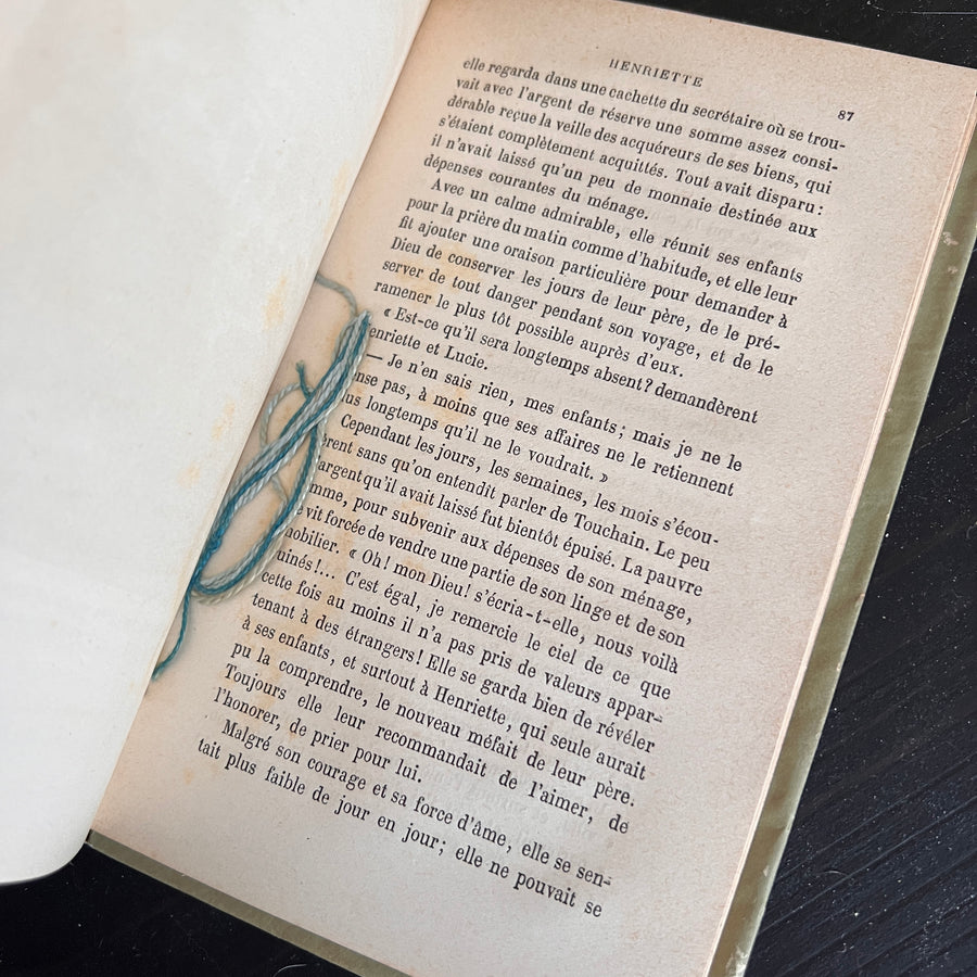 Henriette ou Piété Filiale et Dévouement Fraternel — Bibliothèque de la Jeunesse (1886)